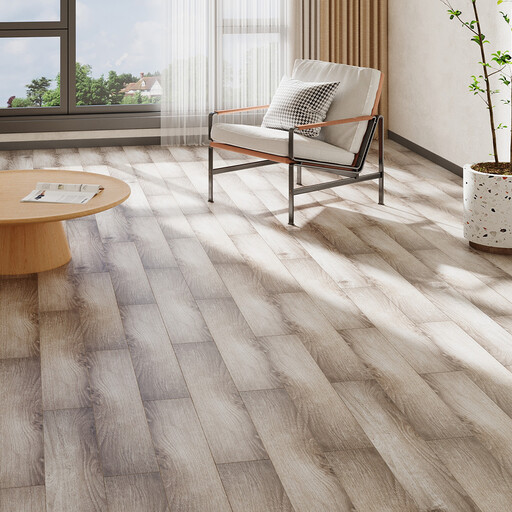 LIVINGANDHOME 36 片装自粘 PVC 地板，深棕色