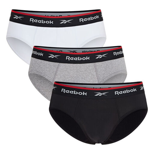 REEBOK SPORTS BRIEF WIGGINS in zwart, grijs en wit