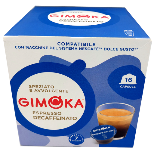 GIMOKA 无咖啡因意式浓缩咖啡胶囊，兼容 Dolce Gusto，商品编号 100013180208174
