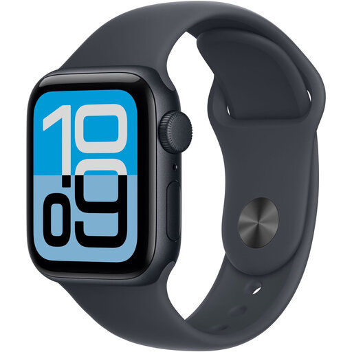 Apple Watch SE 3 GPS 40mm Midnight Aluminum Case with Midnight Sport Band - M/L