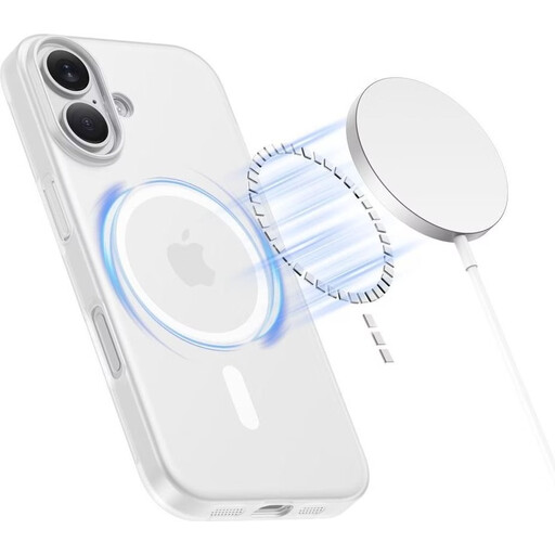 Tech-Protect MagSlim MagSafe Case for iPhone 17 - Matte White