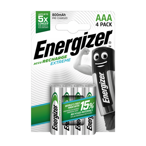 Energizer AAA 800mAh 可充电 Extreme 电池