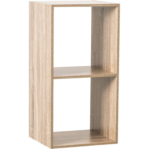 5five Bookcase 2-Drawer Compartment Cabinet - Natural
