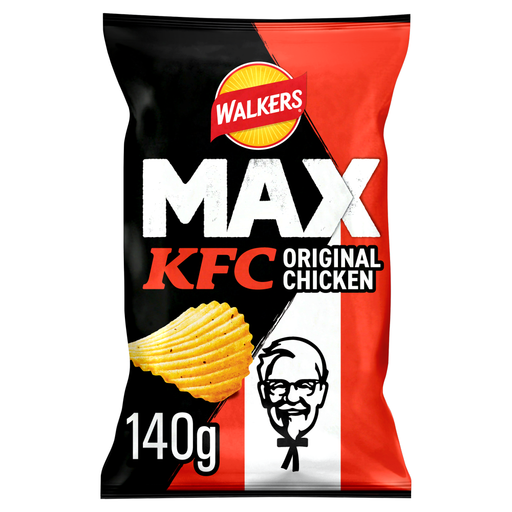 Walkers MAX KFC Original Chicken Sharing Crisps 140g bag