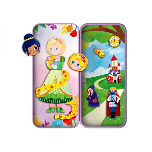 mierEdu Travel Magnetic Puzzle Box Fairy Tales