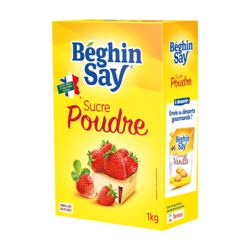Béghin Say Granulated Sugar Pourer Box 1 kg