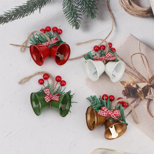Huacan Christmas tree bell pendant set of 4