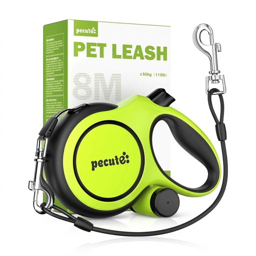 Laisse enrouleur Pecute Instant-Control Series 8m, verte