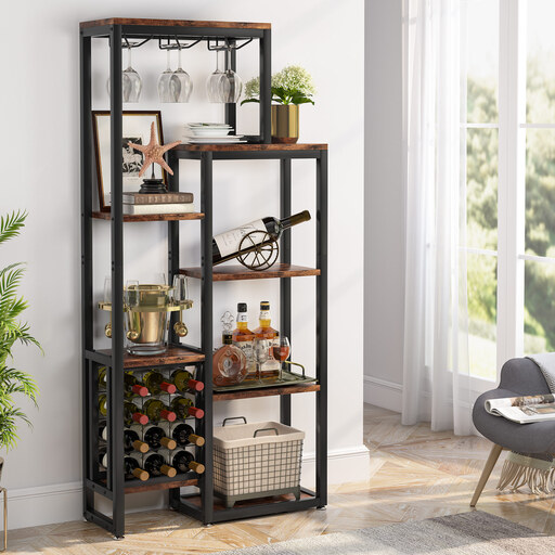 Tribesigns Wine Rack Freestanding Floor, 5-Tier