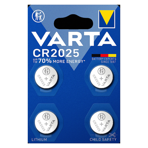 VARTA PILE LITHIUM CR2025 x 4