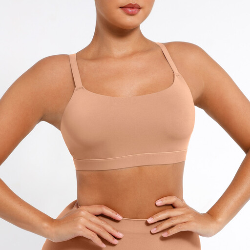 Feelingirl Everyday Seamless Wireless Invisible Square Neck Full Cover Homewear Bra