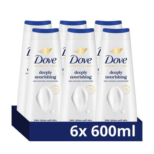 Dove Advanced Care Deeply Nourishing Showergel - 6 x 600 ml