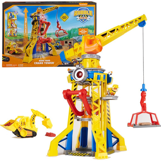 Spin Master Paw Patrol Rubble & Crew Crane Tower Playset