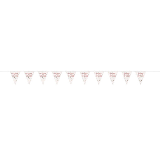 Unique Glitz Rose Gold Birthday Bunting