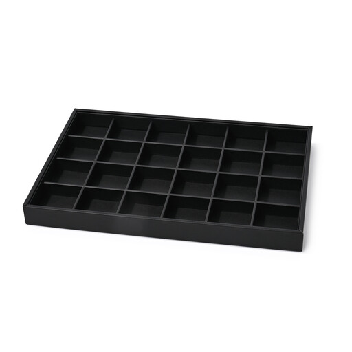 Oirlv Stackable PU Leather Jewelry Organizer in Grau