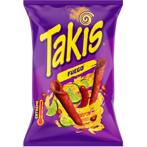 Takis Fuego chilli lime tortilla chips