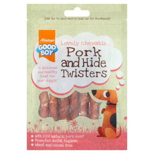 Good Boy Pork and Hide Twisters 60g