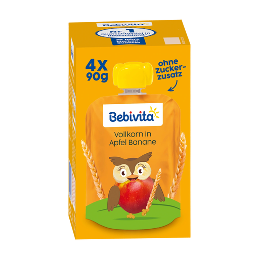 Bebivita Quetschie Vollkorn in Apfel Banane