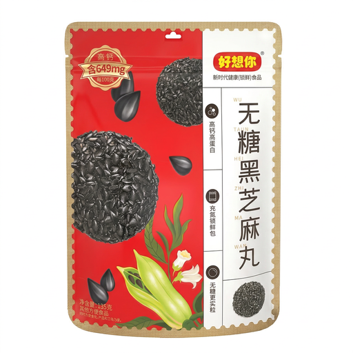 Haoxiangni Sugar-free Black Sesame Balls 135g