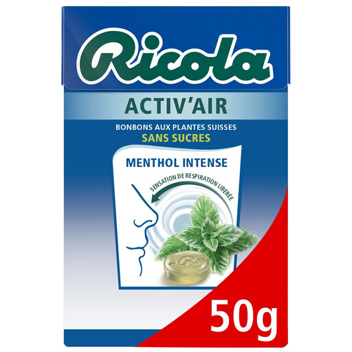 Ricola Activit’Air Intense Menthol Sugar-Free 50g