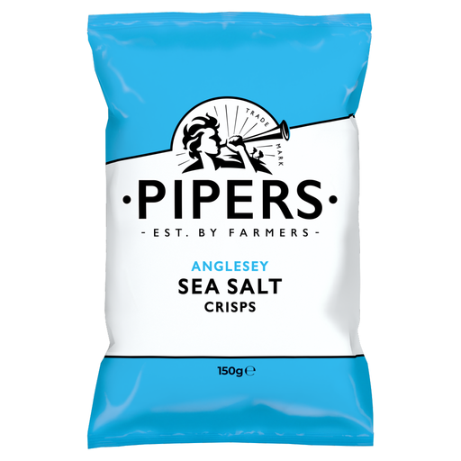Pipers Anglesey Sea Salt Crisps 150g bag