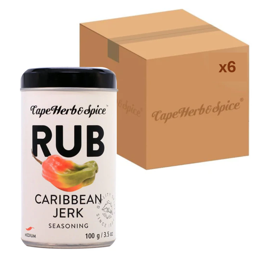 Cape Herb & Spice Caribbean Jerk Rub 100g x 6