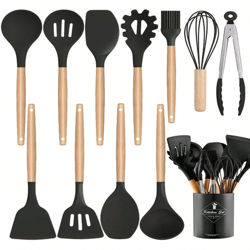 MEOKY 12pcs Silicone Kitchen Utensil Set