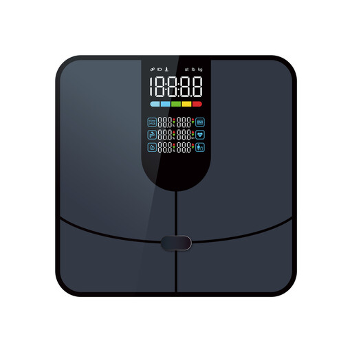Smart Body Fat Scale, LED Color Bead Display