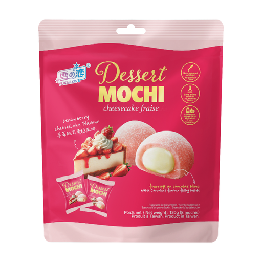 Yuki & Love Mochi Dessert Strawberry and White Chocolate 120 g
