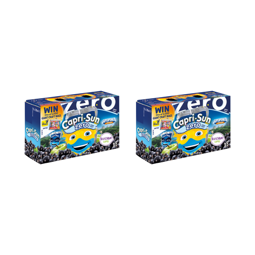 Capri Sun Zero Blackcurrant pouches, 2x8x200ml