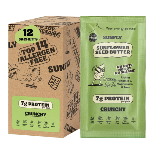 SUNFLY Sunflower Seed Butter Crunchy 32g Sachet x 12pcs