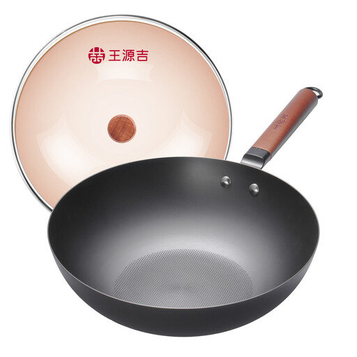 WANGYUANJI 32 cm induction-compatible iron wok