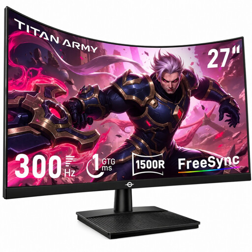 TITAN ARMY C27A1H 27 Inch 300Hz Curved Gaming Monitor