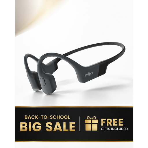 Shokz OpenRun Black Bone Conduction Sport Headphones