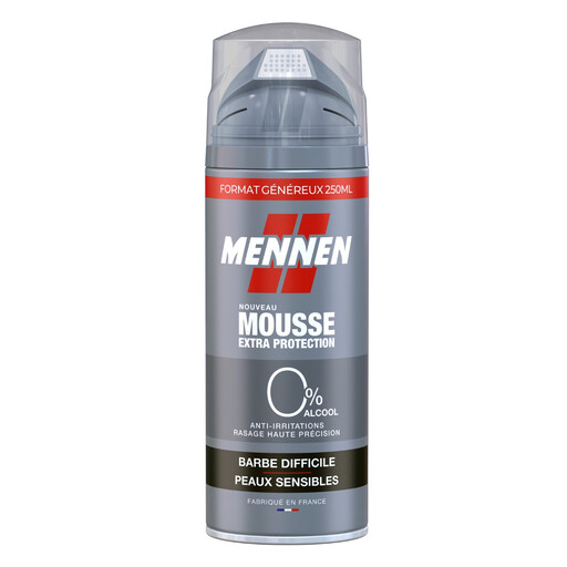 MENNEN Sensitive Skin Shaving Foam for Men with Tough Beard 250ml