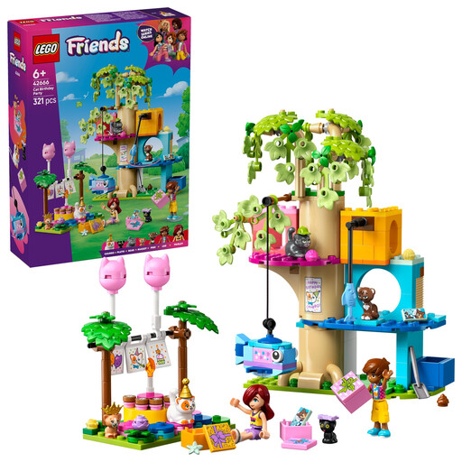 LEGO Friends 42666 Cat Birthday Party & Tree House