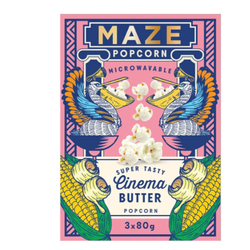 Maze Cinema Butter Popcorn, 240 g