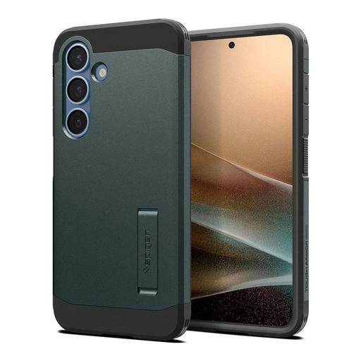 Spigen Tough Armor MagSafe Case for Samsung Galaxy S25+ in Green