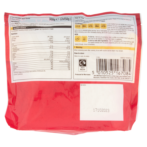 Morrisons Straight To Wok Fine Thread Noodles 300g