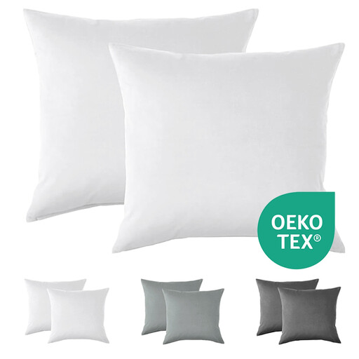 LeBonsoir Basics 80x80cm Pillowcases Set of 2, Microfiber
