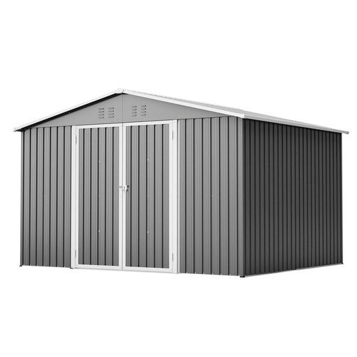 Grand abri métallique pour outils 8×10 ft, 300×250×191 cm