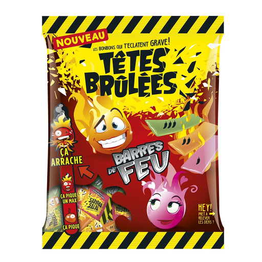 Têtes Br?lées Fire Bars Chewy Candy 200 g Bag