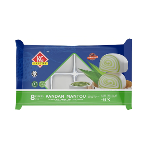 KG Pastry Pandan Mantou 50g x 8pcs