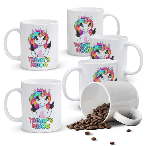 Alphynix Funny Unicorn Todays Mood Mug