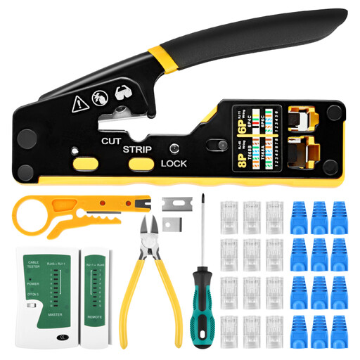 Crimping Pliers Set with Cable Cutter