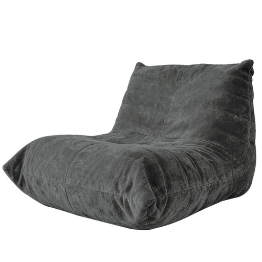 URBAN MEUBLE Chenille Bean Bag Chair Series Lazy Sofa Dark Gray