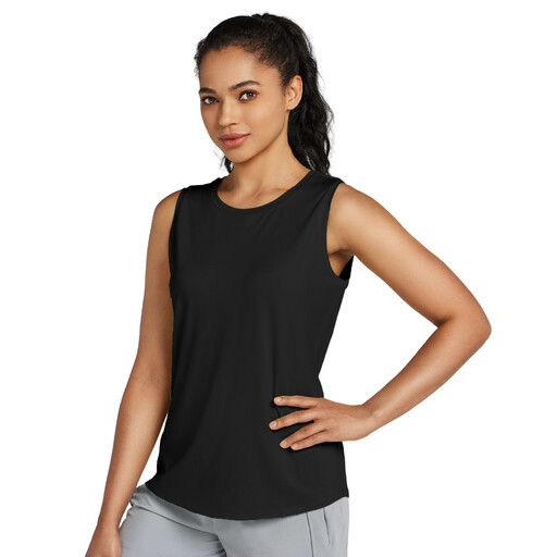 Willit Women's Workout Tank Tops Sleeveless Running Yoga Tops Quick Dry Active Shirts Gym Exercise Loose Fit Black L