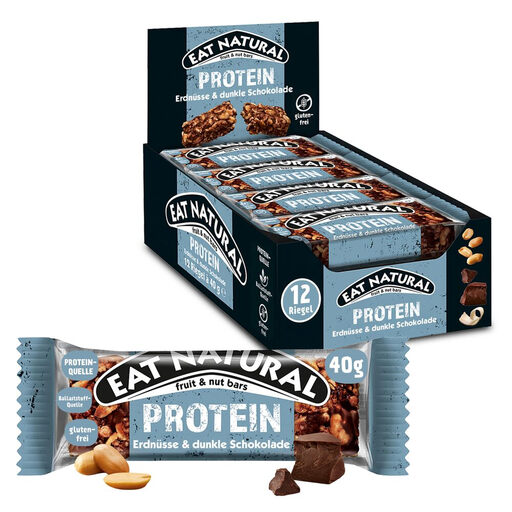 Eat Natural Protein Bars Peanuts & Dark Chocolate 12x40g