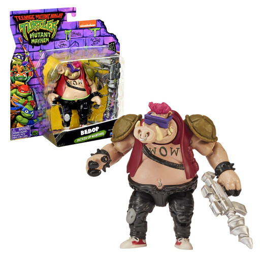 NINJA TURTLES Bebop 11.5 cm Articulated Action Figure with Weapons