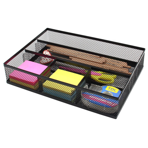 Senhoglb Mesh Drawer Organiser Tray，Black